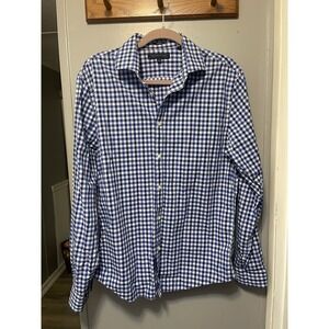 Tommy Hilfiger shirt men Blue Large Long sleeve Button Down